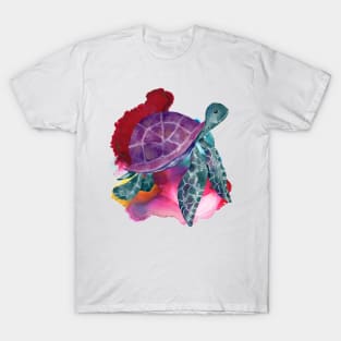 Colourful Turtle Art T-Shirt